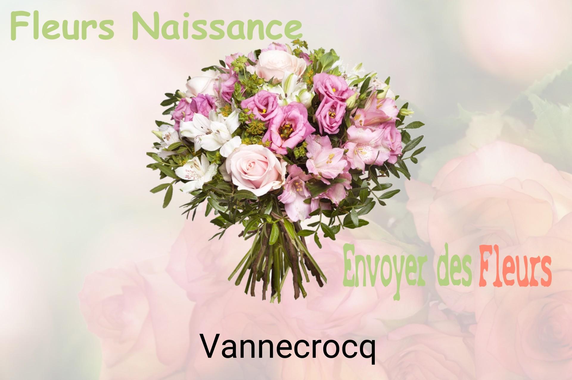 Bouquet de fleurs de naissance livré à Vannecrocq